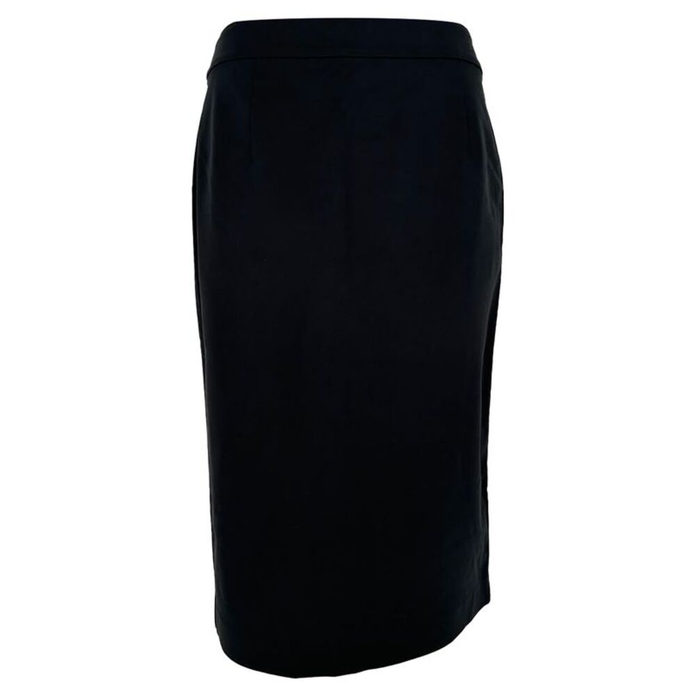 Emporio Armani Pencil Midi Skirt in Black Viscose